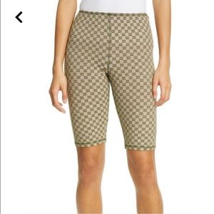 Anna Sui Checkered Knit Bike Shorts